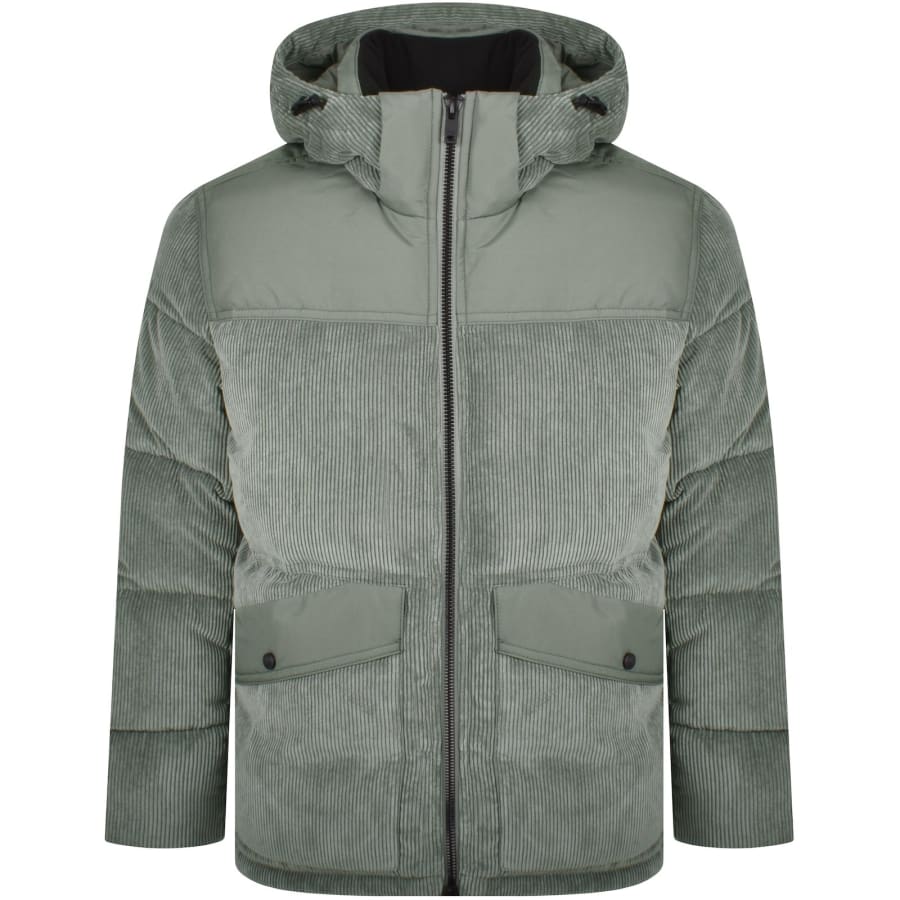 Grey velvet puffer jacket store
